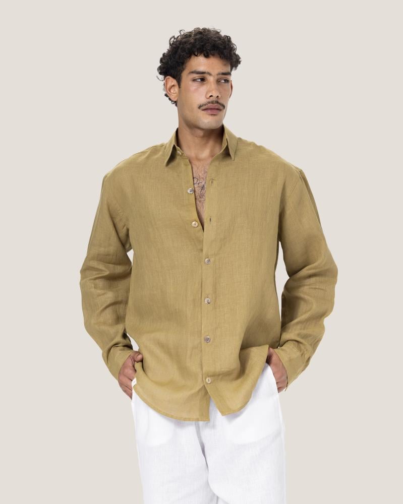 light olive shirt
