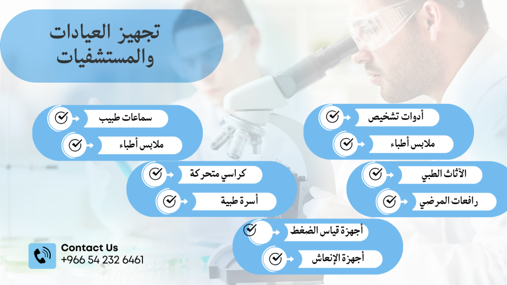 تجهيز العيادات والمستشفيات من مستلزمات طبية من متجر العافية المتقدمة الطبية للمستلزمات الطبية