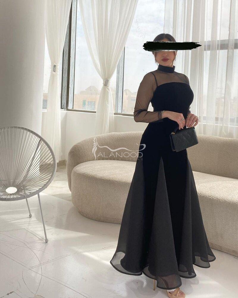 فستان مخمل شتوي