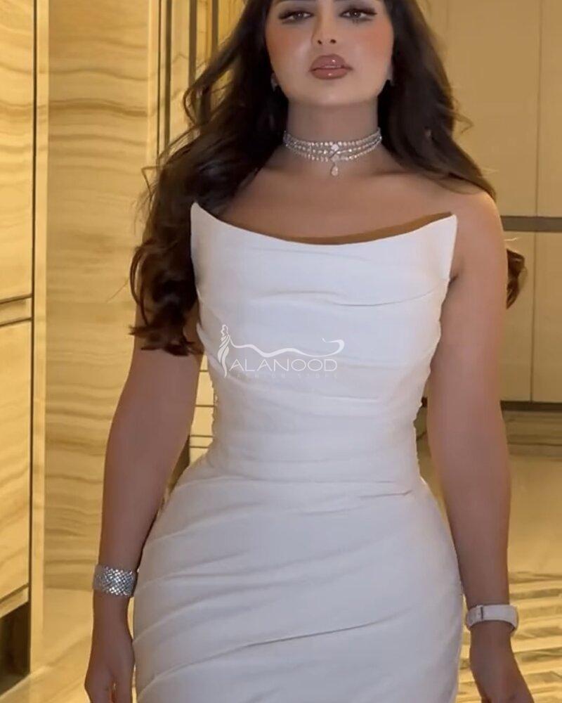 فستان اطياف ابيض