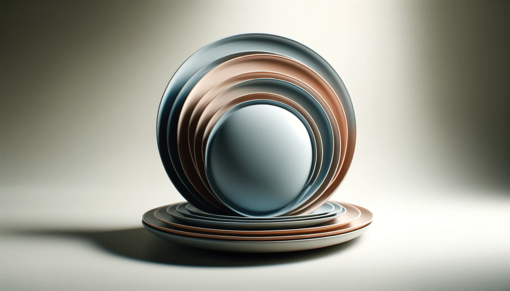 صحون بلاستيك دائري كبير