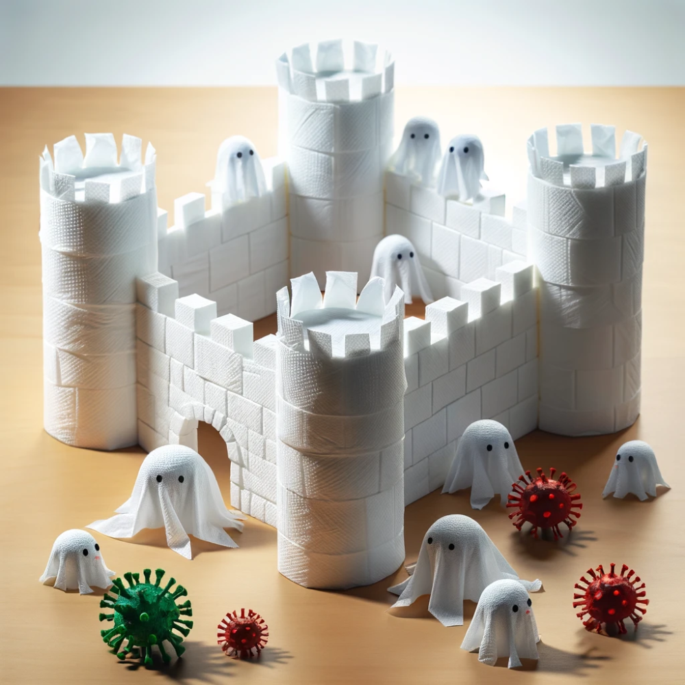 مناديل ورقية معقمة