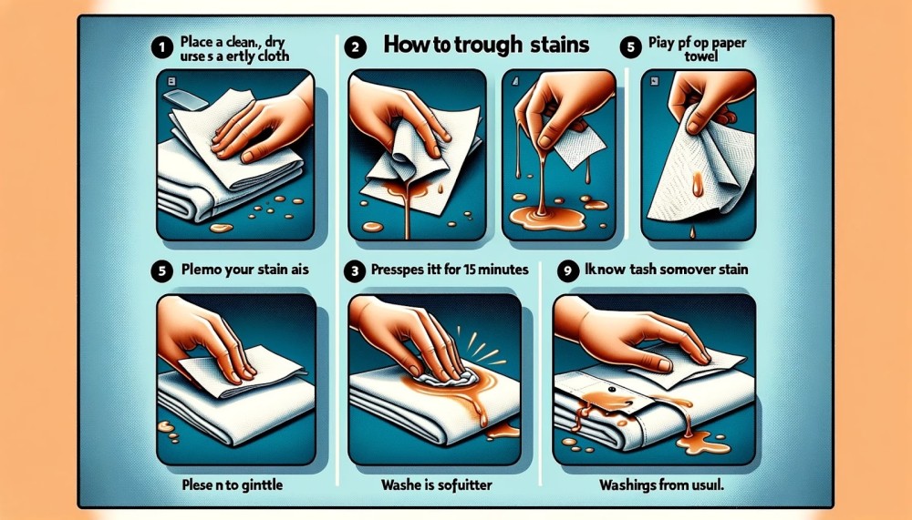 استخدام المناديل الورقية لإزالة البقع الصعبة