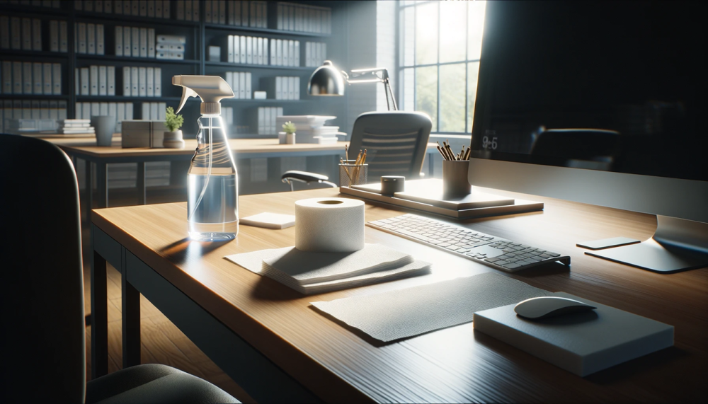 تنظيف المكتب