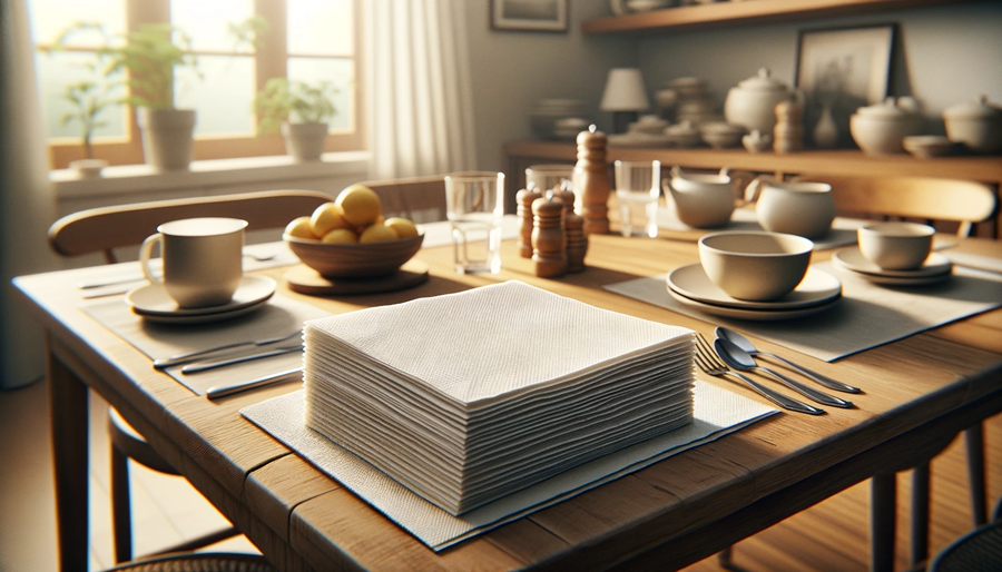 استخدامات مناديل السفرة الورقية