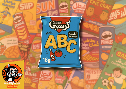 ستيكر شيبس حروف كرسبي كاتشب