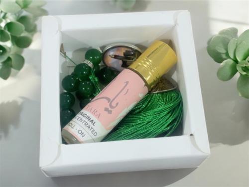 مجموعة ( سبحة و عطر ) اللون الأخضر