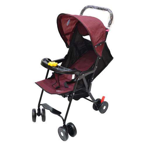 عربة أطفال SMR Kids موديل 711A لون أحمر كرزي