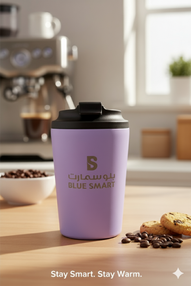 مج بلوسمارت حافظ للحرارة والبرودة لون بنفسجي