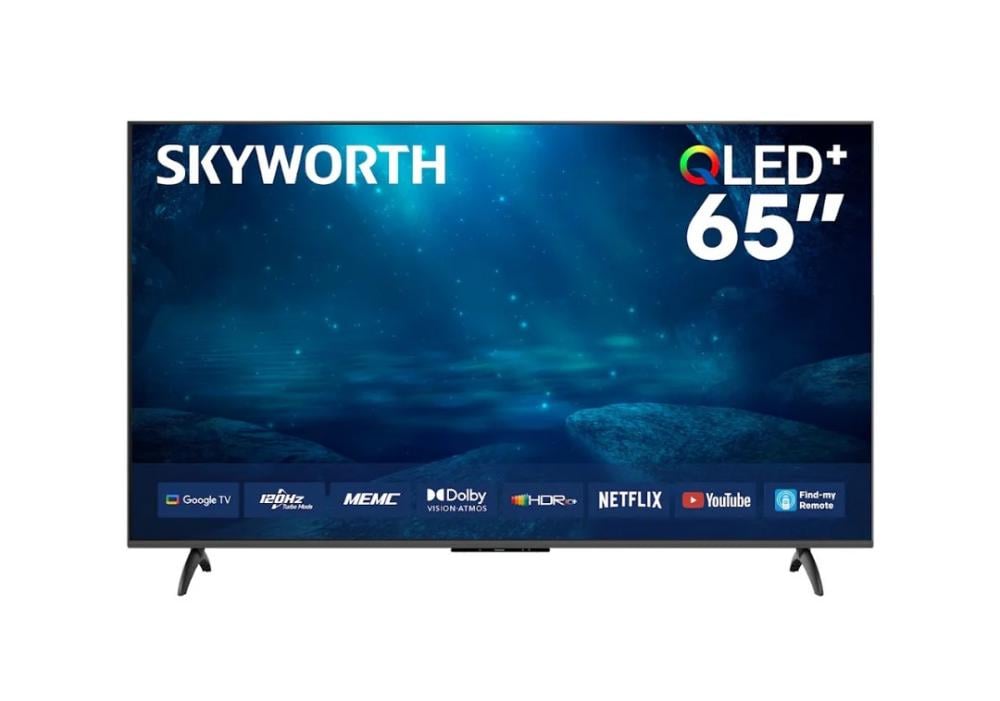شاشة سكاي وورث 65 بوصة QLED 4K سمارت Google TV  موديل 65SUE9500