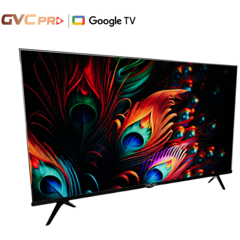 شاشة GVC Pro 70 بوصة 4K سمارت، Google TV بإطار نحيف، ريموت صوتي، ريسيفر داخلي