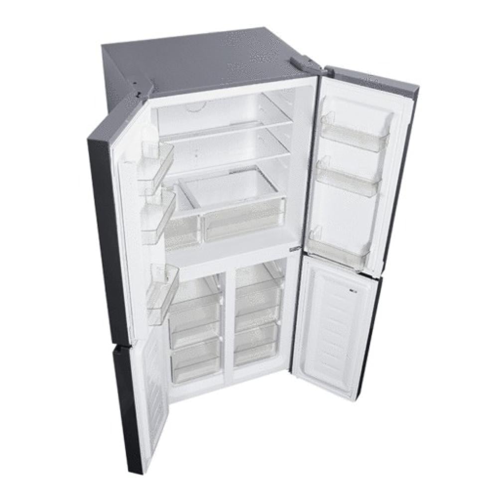 ثلاجة جي في سي برو دولابي 4 ابواب 18.1 قدم سلفر