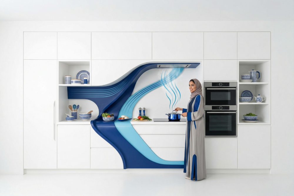 المطبخ المدمج.. كيف تحولين مساحة الطهي إلى تحفة فنية تجمع بين الأناقة