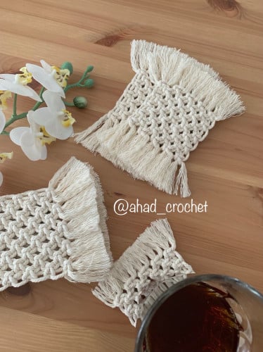 مكرمية كوستر cup coaster