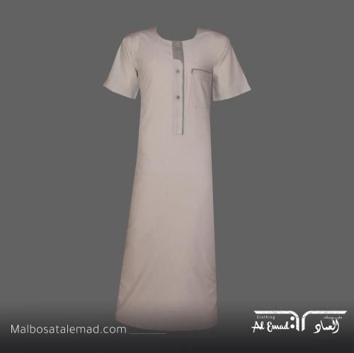 ثوب نوم ولادي مريح بأكمام قصيرة من قماش عالي الجود...