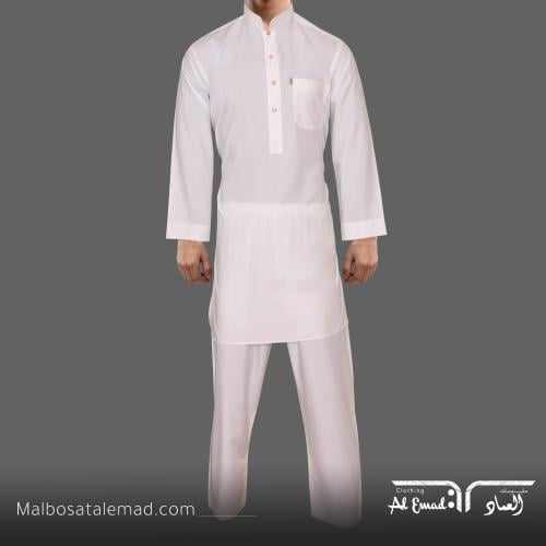 زي باكستاني عصري للرجال بأزرار ذهبية وجيوب واسعة ف...