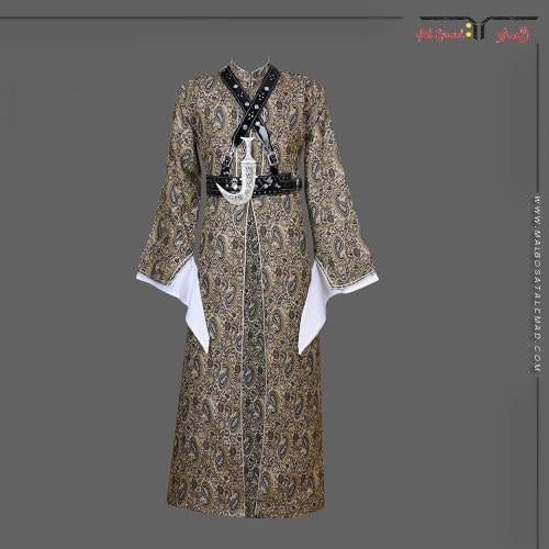 دقلة شبابي مطرزة فاخرة مع المحزم بتصميم مميز