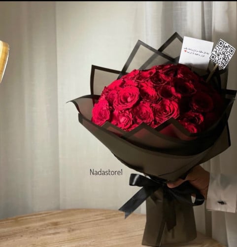 باقة ورد 40 ورد جوري