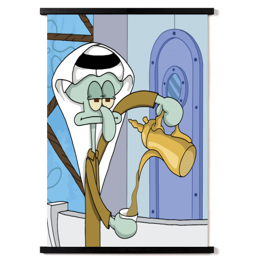 لوحة شفيق حبار بإطار خشبي لون أسود