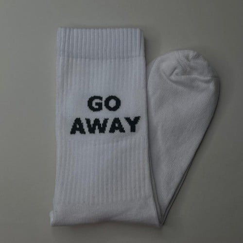 go away sock white