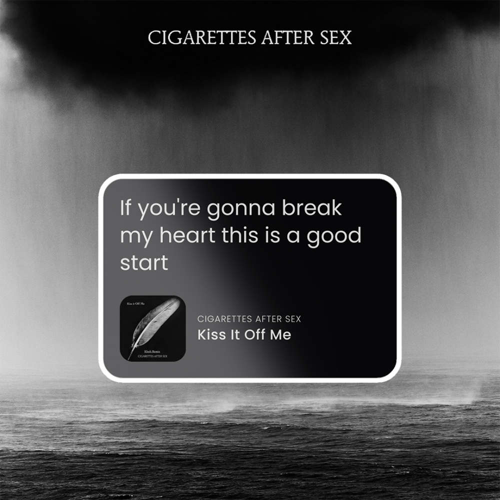 CIGARETTES AFTER SEX | Kiss it off me - ستيكرز بلس➕