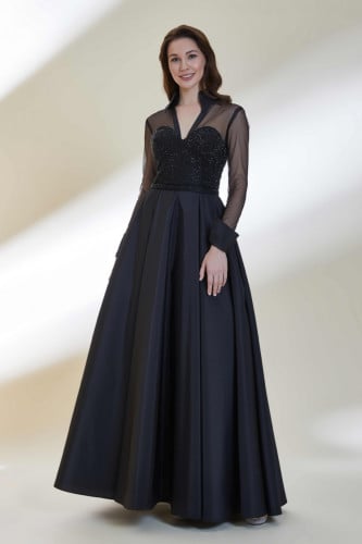 فستان آيه - أسود