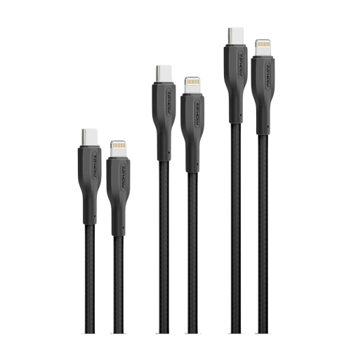 PROMATE - مجموعة كيابل ثلاثية USB-C إلى لايتننق 27...