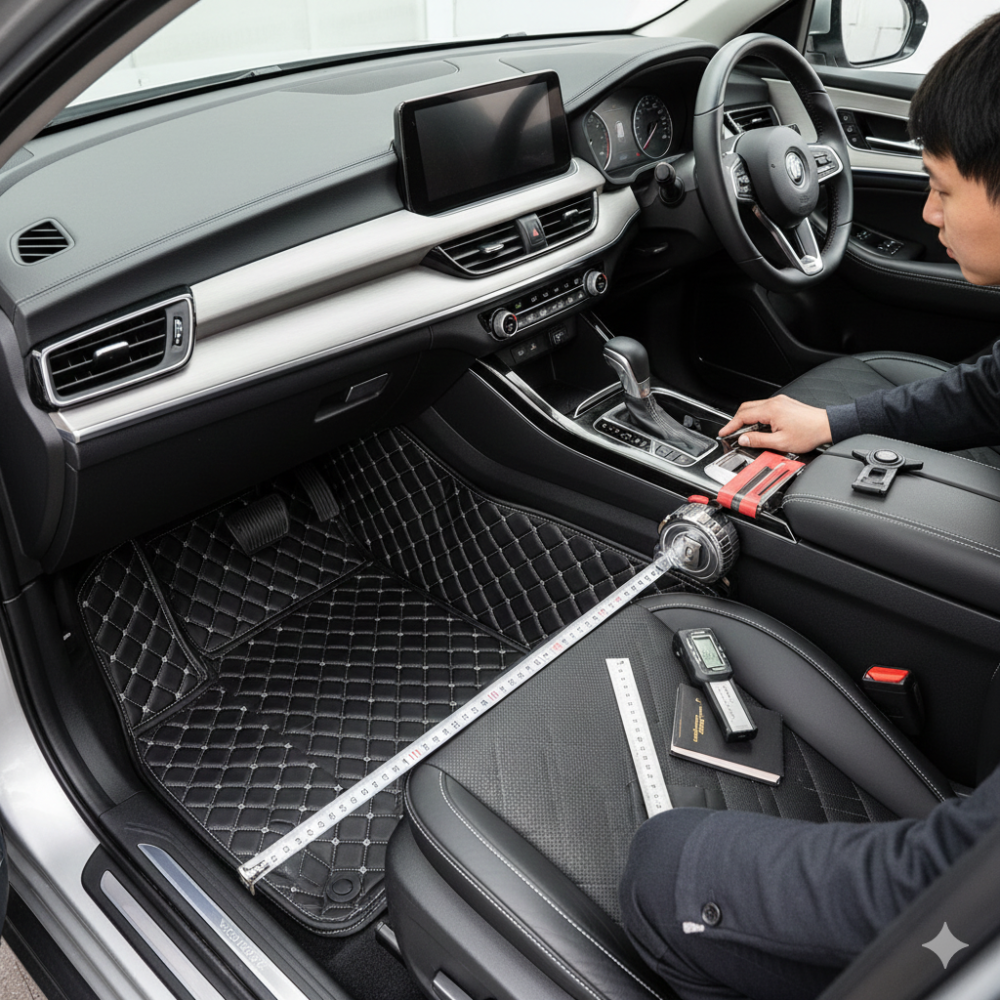 مقاسات تلبيس أرضيات جلد السيارات