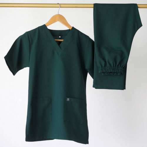طقم سكرب طبي Scrub kit with our own logo color gre...