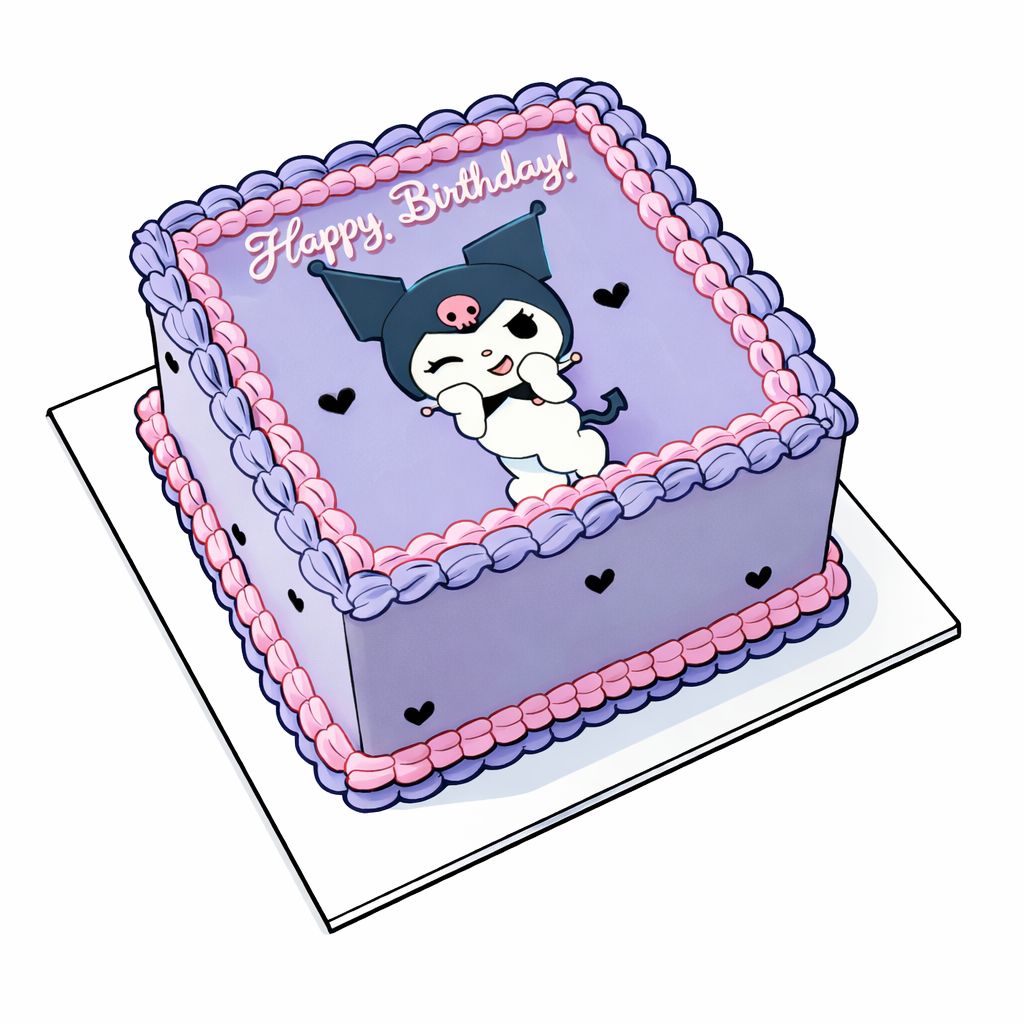 كيك الشخصيات الكرتونيه