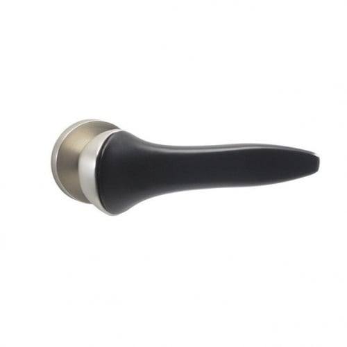 مقبض باب  لون استيل مطفي/اسود مطفي