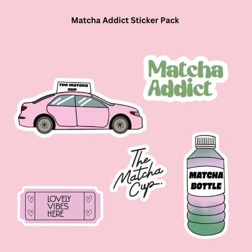 Matcha Addict Sticker Pack