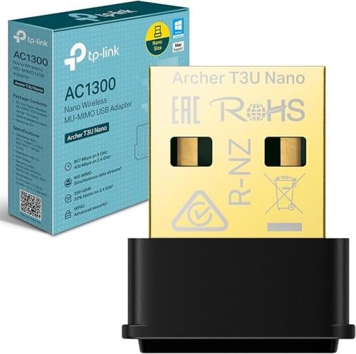 TP - لينك محول AC1300 نانو لاسلكي MU-MIMO USB 2.0...
