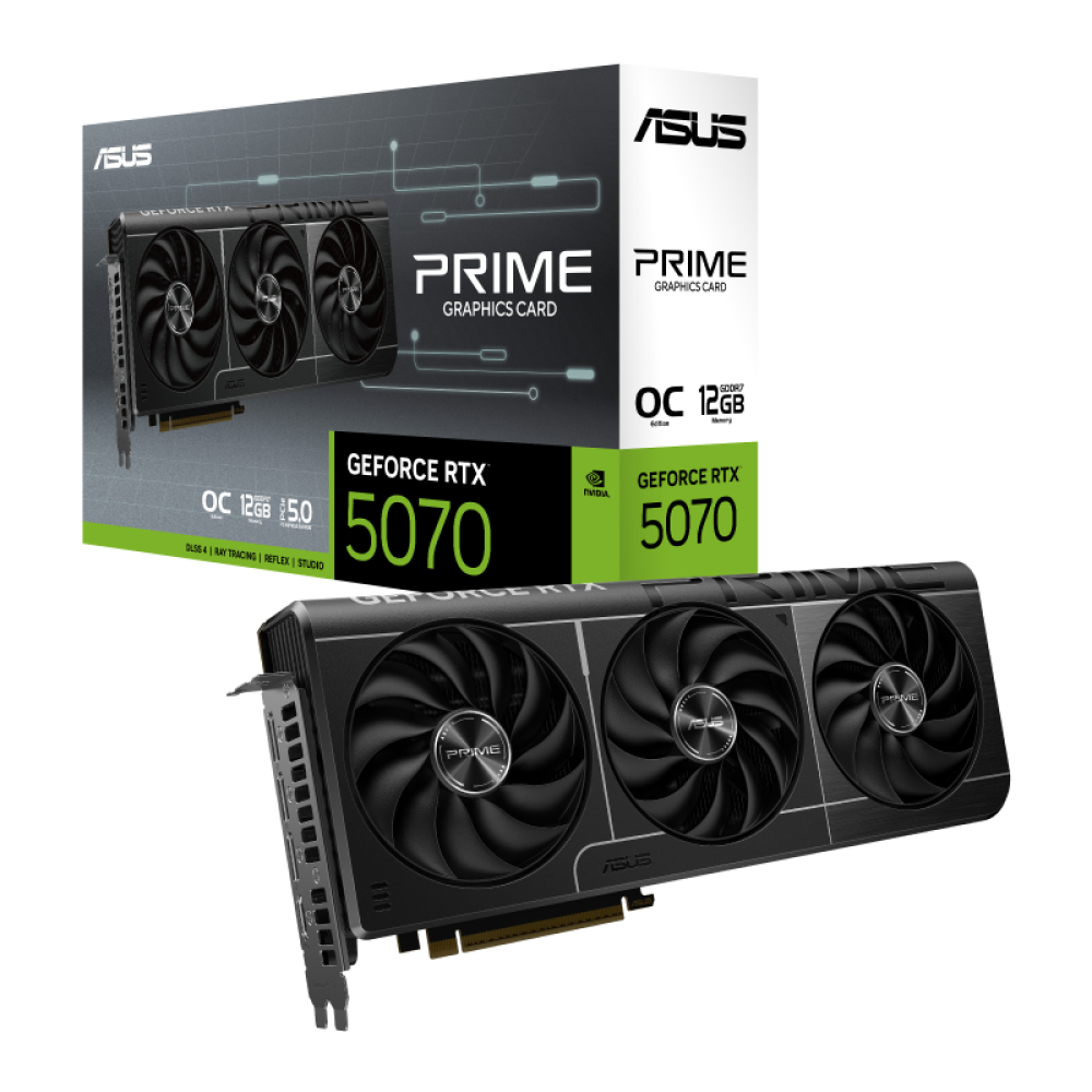 ASUS PRIME GEFORCE RTX™ 5070 12GB GDDR7 OC EDITION GRAPHIC CARD