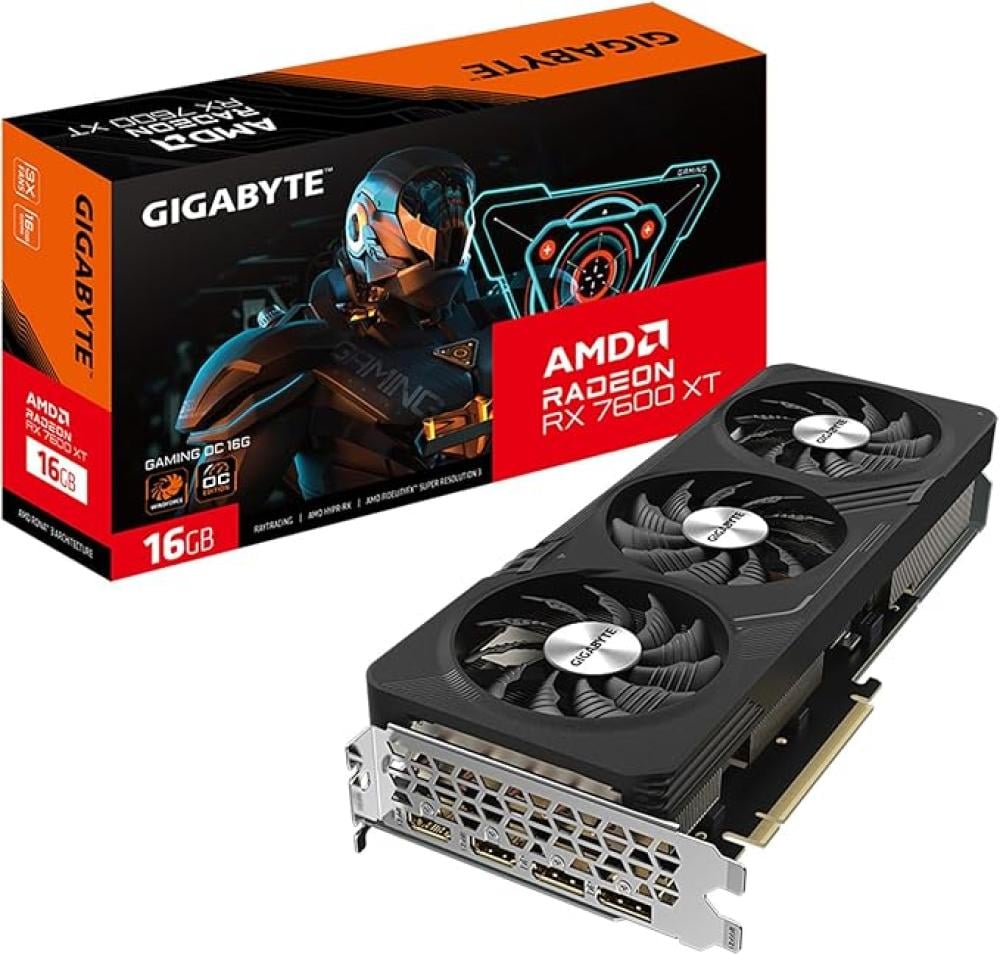 GIGABYTE Radeon RX 7600 XT Gaming OC 16G - أداء رسومي قوي للألعاب