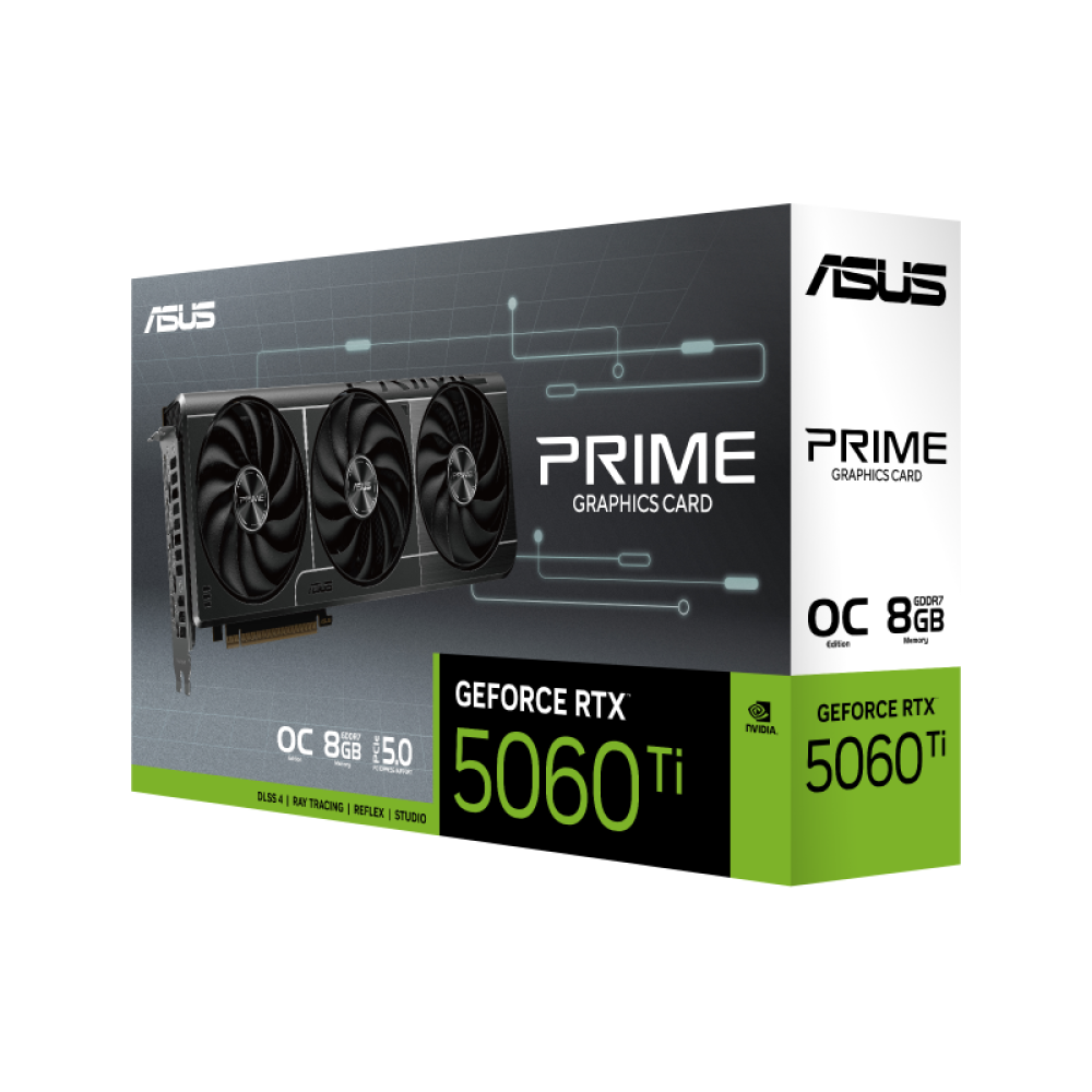 ASUS PRIME GEFORCE RTX™ 5060 TI 8GB GDDR7 OC EDITION GRAPHIC CARD
