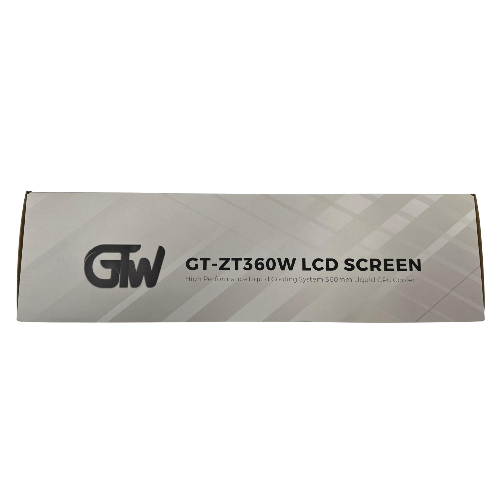 GTW GT-ZT360W LCD SCREEN 360 ARGB CPU LIQUID COOLER - 360MM AIO WHITE