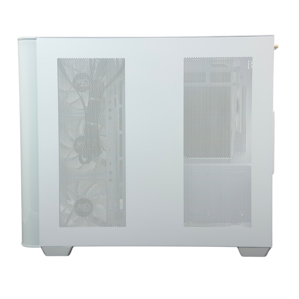 GTW GAMING COMPUTER CASE, WHITE MID TOWER ATX CASE WITH 7 PRE-INSTALLED RGB FANS GT-F7CW008