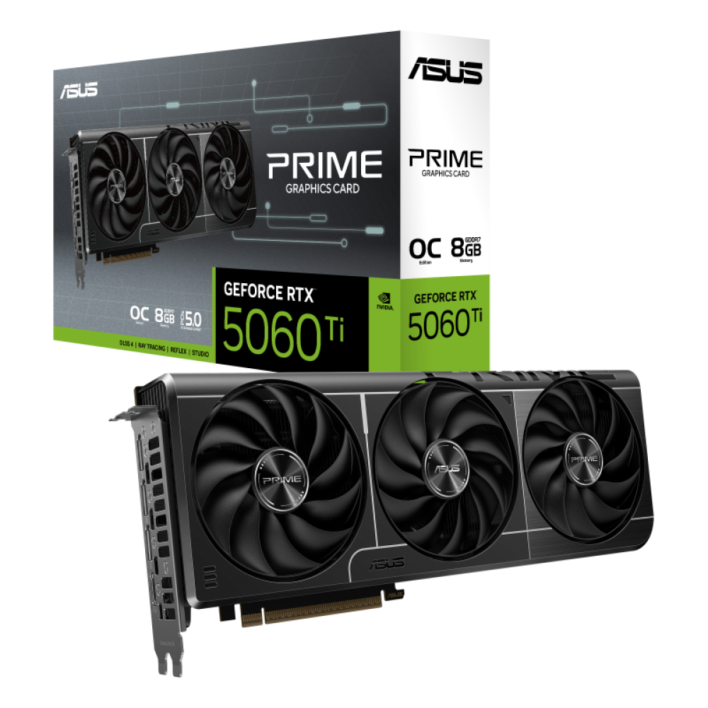 ASUS PRIME GEFORCE RTX™ 5060 TI 8GB GDDR7 OC EDITION GRAPHIC CARD