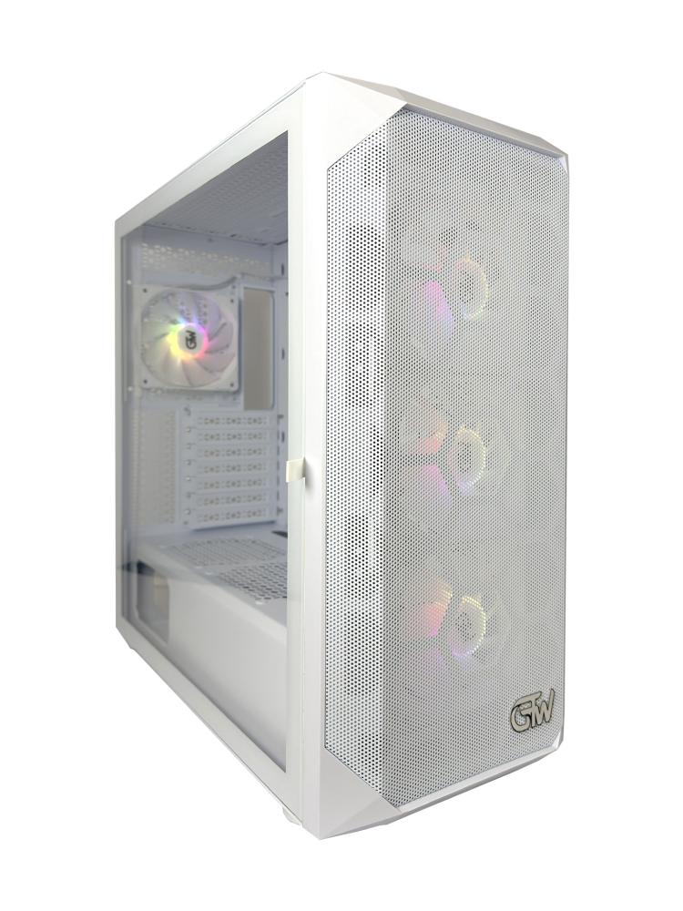 كيس بيسي قيمنق GTW - GT-F7CW004 لون ابيض بي 4 مراوح