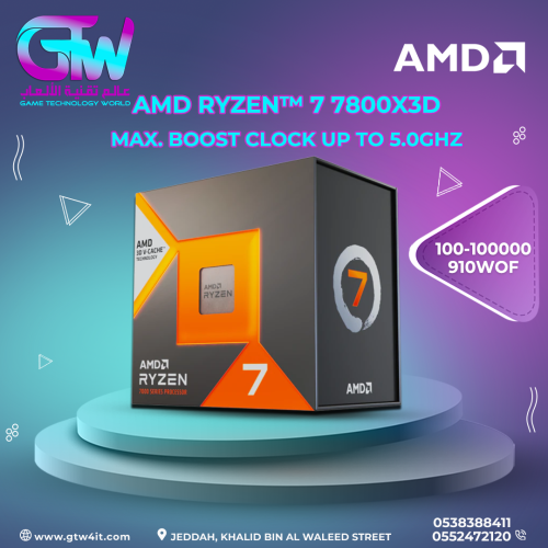 AMD Ryzen 7 7800X3D - Max. Boost Clock Up to 5.0GH...