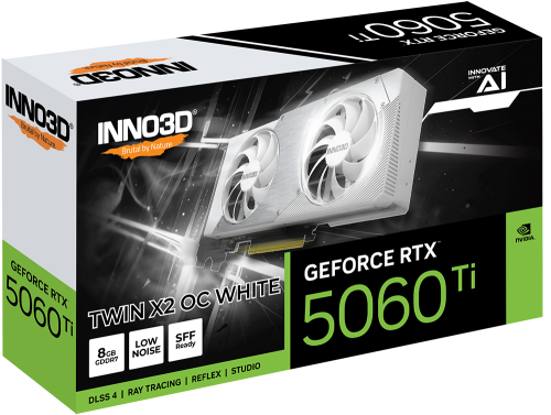 INNO3D GeForce RTX™ 5060 Ti 8GB TWIN X2 OC WHITE