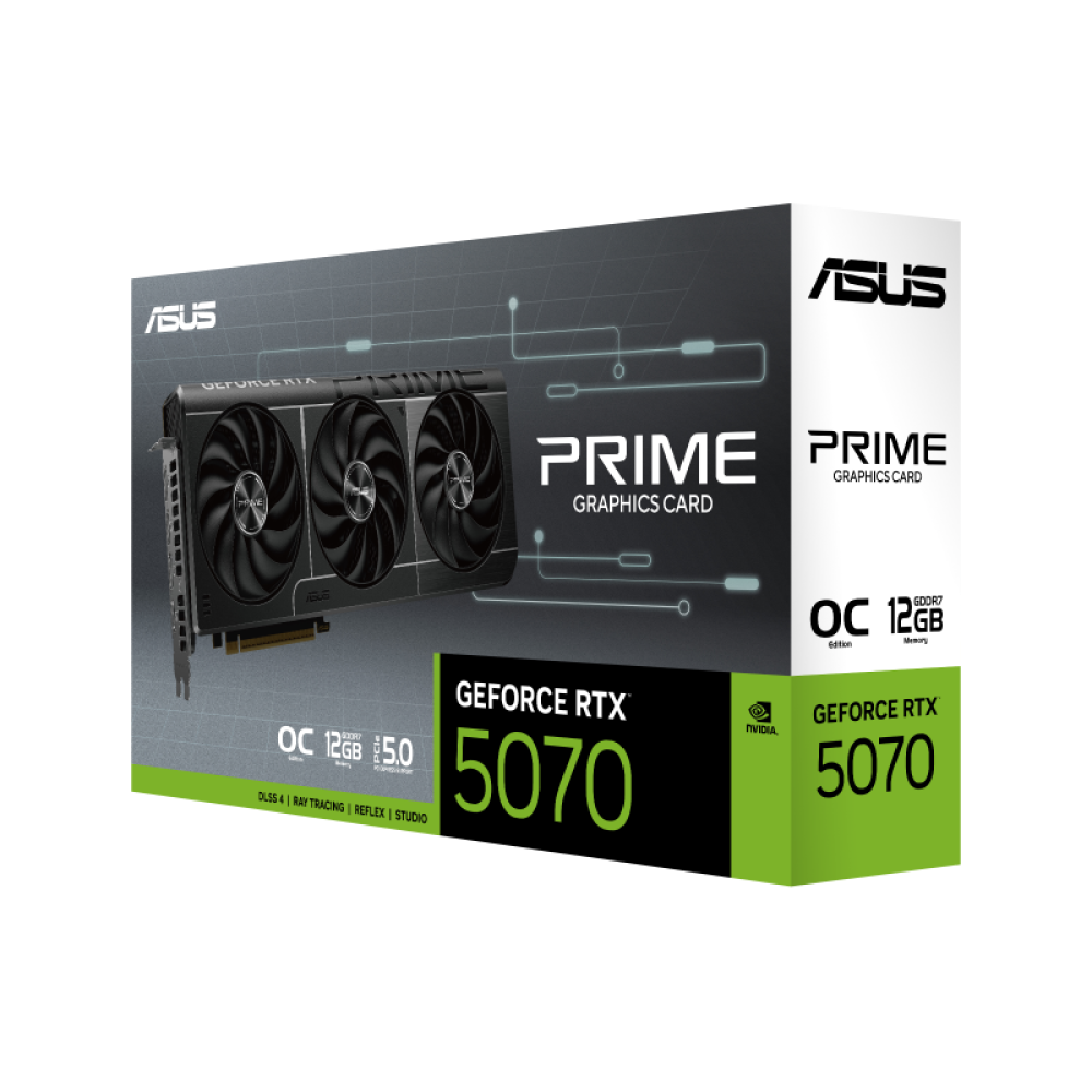 ASUS PRIME GEFORCE RTX™ 5070 12GB GDDR7 OC EDITION GRAPHIC CARD