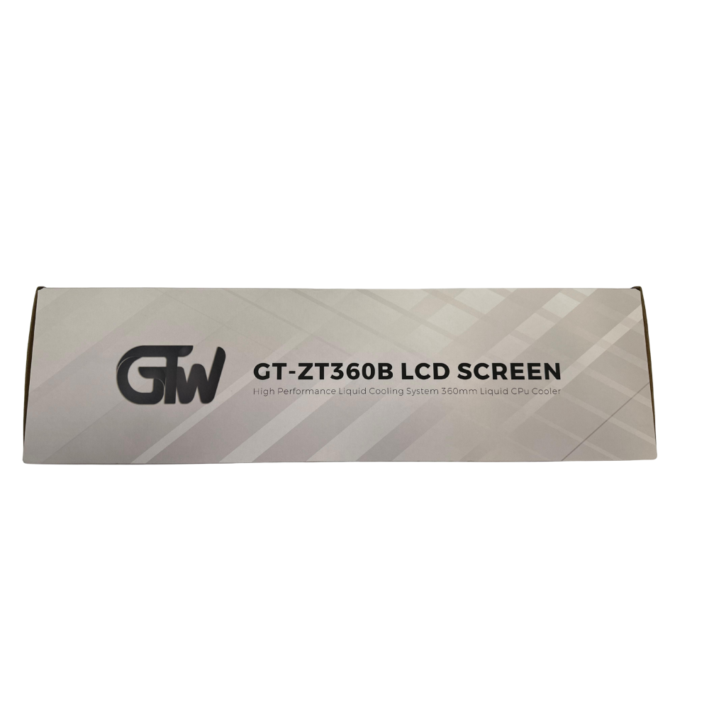 GTW GT-ZT360B LCD SCREEN 360 ARGB CPU LIQUID COOLER - 360MM AIO BLACK