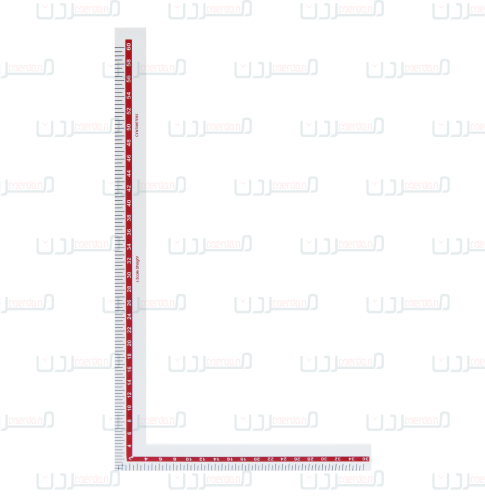 مسطرة بلاستيك زاوية 60 سم - هندي -(انش/سم)