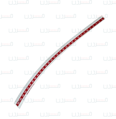 مسطرة بلاستيك قوس 50 سم - هندي -(انش/سم)