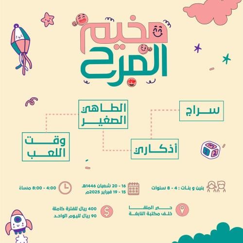 مخيم المرح (الثلاثاء 1٩-8)