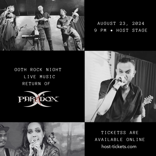 10Th Paradox Band - Goth Rock Concert - Friday Aug...