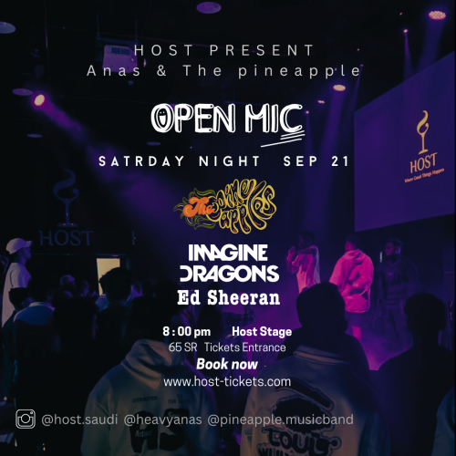 Open Mic - Sat 21 Sep - Imagine dragons & Ed Sheer...
