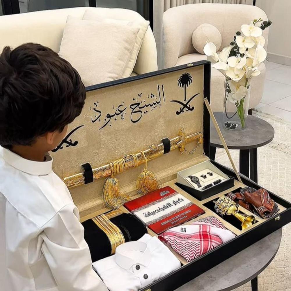 بوكس رزة طفل لمسة تطريز للهدايا